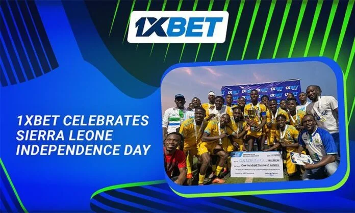 1xBet Marks Sierra Leone's 65th Independence with Football Tournament and Fan Giveaways