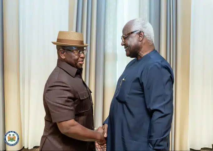 President Bio Welcomes Former President Koroma Back to Sierra Leone Amidst ECOWAS Commendation